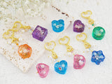 Mini Quicksand Love Hexagon Round Silicone Mold for Jewelry