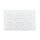 Mini Quicksand Love Hexagon Round Silicone Mold for Jewelry