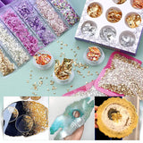 Resin Molds Animal Kit with Tin Foil, Fish Stickers, Sandstone, Wooden Base