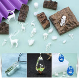 Resin Molds Animal Kit with Tin Foil, Fish Stickers, Sandstone, Wooden Base