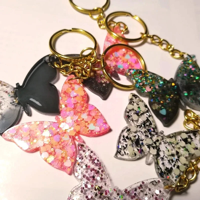 Butterfly Keychain Mold Silicone Casting Molds DIY Keychain Pendant