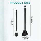 4Pcs Epoxy Resin Paint Mixer Paddles + 2 Extension Rods