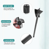 4Pcs Epoxy Resin Paint Mixer Paddles + 2 Extension Rods