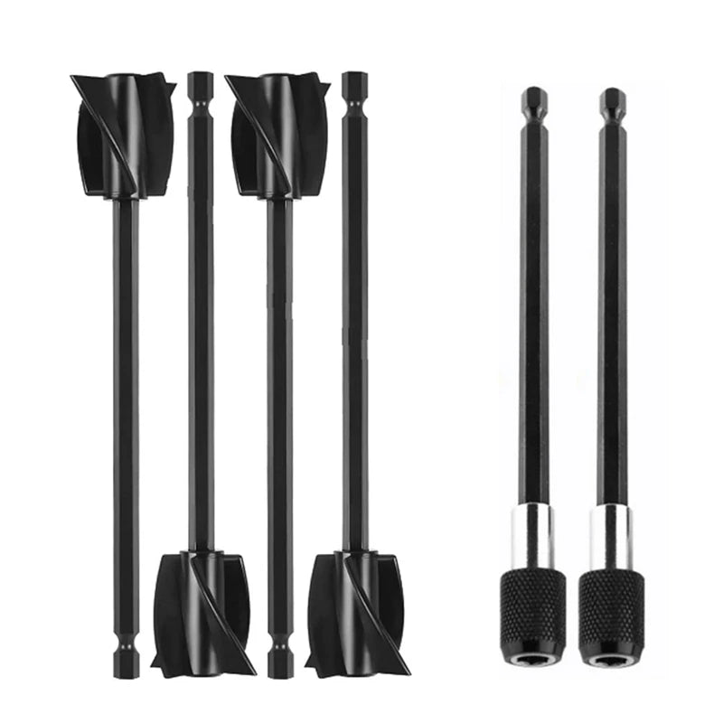 4Pcs Epoxy Resin Paint Mixer Paddles For Drill