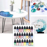 Clear Epoxy Resin Pigment Set 24 Colors 0.17oz DIY Molds Coating B85D