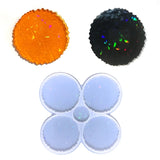 Epoxy Resin Coaster Mold for Artificial Agate Pieces