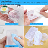 Epoxy Resin Silicone Mold Egg Spherical Mold Set Large Art Pendant