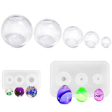 Epoxy Resin Silicone Mold Egg Spherical Mold Set Large Art Pendant