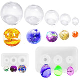 Epoxy Resin Silicone Mold Egg Spherical Mold Set Large Art Pendant