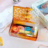 Epoxy Resin Silicone Mold Flip Cover Storage Box DIY Craft Home Storage Box