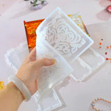 Epoxy Resin Silicone Mold Flip Cover Storage Box DIY Craft Home Storage Box