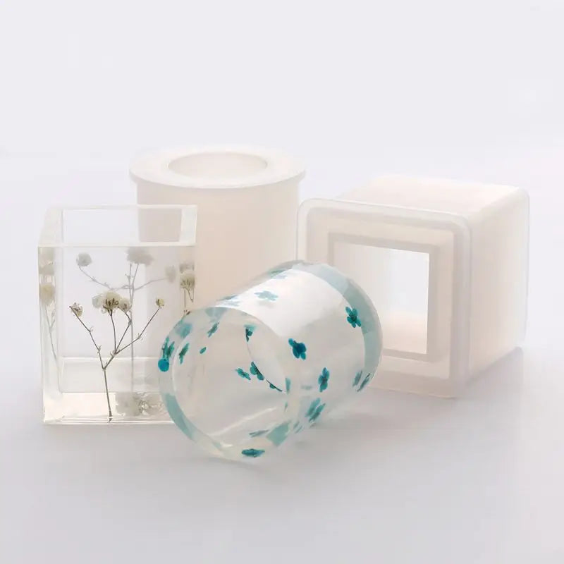 Epoxy Resin Silicone Molds DIY Set Pen Holder Flower Pot Coaster
