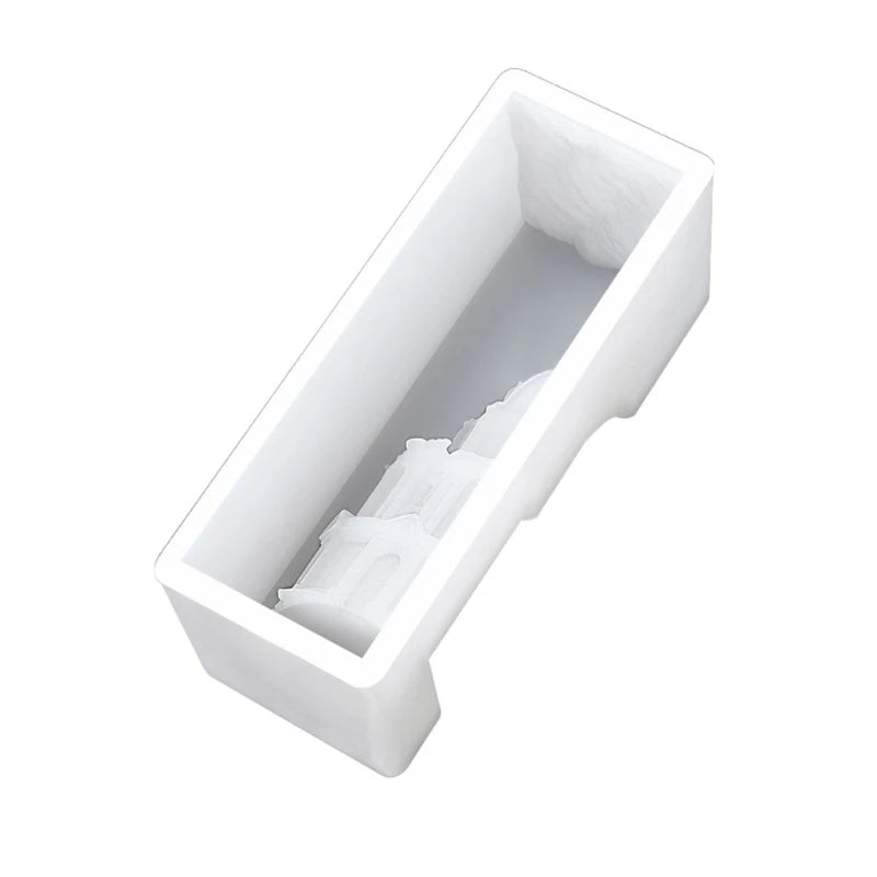 Silicone Temple Church Ornament Mold for Home Decor