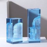 Silicone Temple Church Ornament Mold for Home Decor