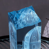 Silicone Temple Church Ornament Mold for Home Decor