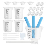 Epoxy Silicone Measuring Cups, Resin Supplies 250 And 100Ml