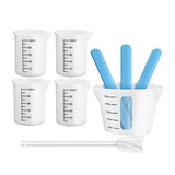 Epoxy Silicone Measuring Cups 250ml-100ml, Resin Supplies, Mixing Tools