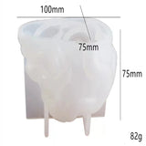 3D Silicone Skull Mold for Epoxy Resin Casting
