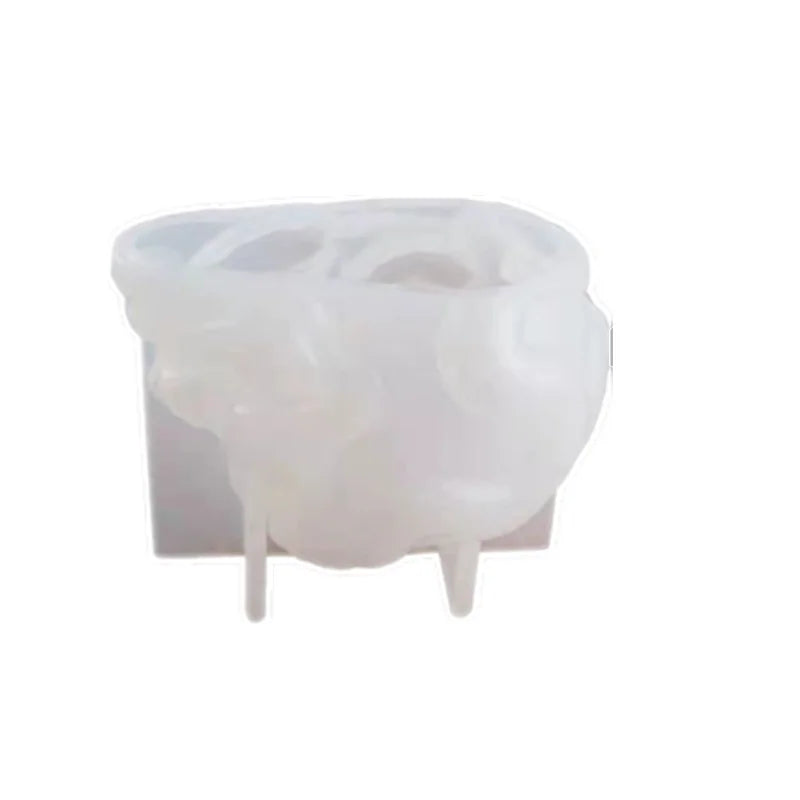 3D Silicone Skull Mold for Epoxy Resin Casting