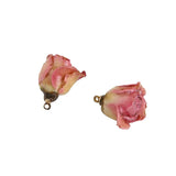 Epoxy Dried Rose Buds for DIY Jewelry, Real Flower Earring Material