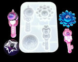 Princess Magic Mirror Silicone Mold for Epoxy Resin Fairy Wand
