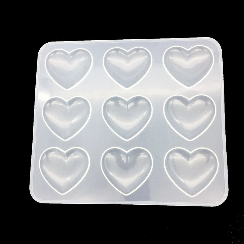 Heart-Shaped UV Resin Mold Silicone Pendant Mold