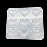 Heart-Shaped UV Resin Mold Silicone Pendant Mold
