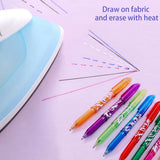 Erasable Heat Erase Pen, 0.5mm, Fabric Friendly, Pack of 12