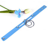 Erotic Leather Cosplay Heart Spike Collar Choker