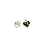 10pcs 10mm Heart Epoxy Charms DIY Jewelry Kit