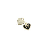 10pcs 10mm Heart Epoxy Charms DIY Jewelry Kit