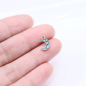 10pcs 10mm Cute Star Charms Pendant DIY Jewelry Making 2 colors