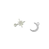 10pcs 10mm Rhinestone Star Charms Pendant DIY Jewelry 2 Colors