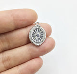 10pcs 15*20mm Round Star Zinc Alloy DIY Jewelry Charms Pendant