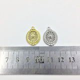 10pcs 15*20mm Round Star Zinc Alloy DIY Jewelry Charms Pendant