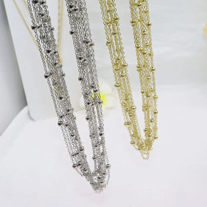 10pcs Tiny Dot Chain with Ext Chain Jewelry Link DIY Finding Necklace