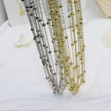 10pcs Tiny Dot Chain with Ext Chain Jewelry Link DIY Finding Necklace