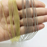 10pcs Twisted Tiny Chain with Ext Chain Jewelry Link DIY Finding Necklace