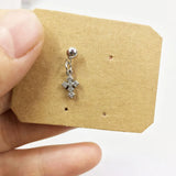 10pcs Tiny Cross Rhinestones Charms Pendant DIY Jewelry