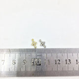 10pcs Tiny Cross Rhinestones Charms Pendant DIY Jewelry