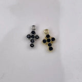 10pcs Tiny Cross Rhinestones Charms Pendant DIY Jewelry