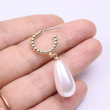 10pcs Cream Pearl Beads Charms Pendant for DIY Earring Necklace