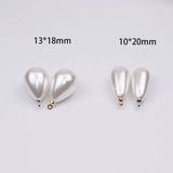 10pcs Cream Pearl Beads Charms Pendant for DIY Earring Necklace