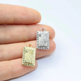 20pcs 10*15mm Sun Gold/Silver Bee Charms Pendant Jewelry DIY