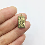 20pcs Sea Shell Print Gold/Silver Plated Charms Pendant Jewelry DIY Necklace