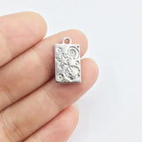 20pcs Sea Shell Print Gold/Silver Plated Charms Pendant Jewelry DIY Necklace
