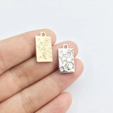 20pcs Sea Shell Print Gold/Silver Plated Charms Pendant Jewelry DIY Necklace