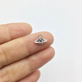20pcs Mini Earth Print Coin Zinc Alloy Necklace Earrings Bracelet DIY 2 Colors
