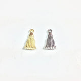 20pcs Mini Tassel Zinc alloy Women Charms DIY Jewelry 2 Colors