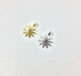 20pcs 10mm Flower Zinc Alloy DIY Jewelry 2 Colors